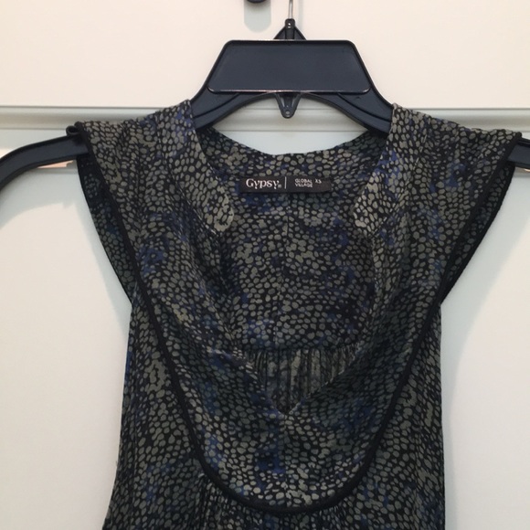 Gypsy05 high low printed dress w belt - Picture 7 of 7